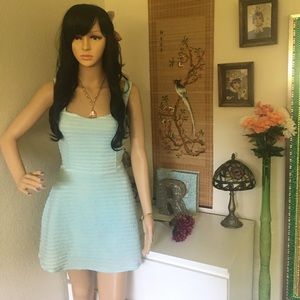 NO BRAND Baby Blue Dress Open Back